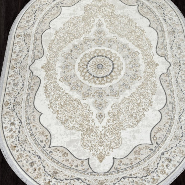 Ковер 29826Y - BEIGE / CREAM - Овал - коллекция SANDALI