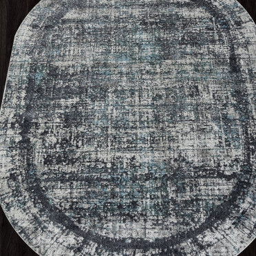 Ковер 02467H - BLUE / GREY - Овал - коллекция SAFARI