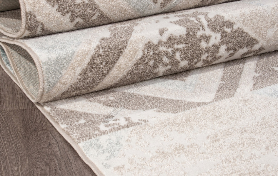 Российский ковер D979 - BEIGE-BLUE - Прямоугольник - коллекция NATUREL