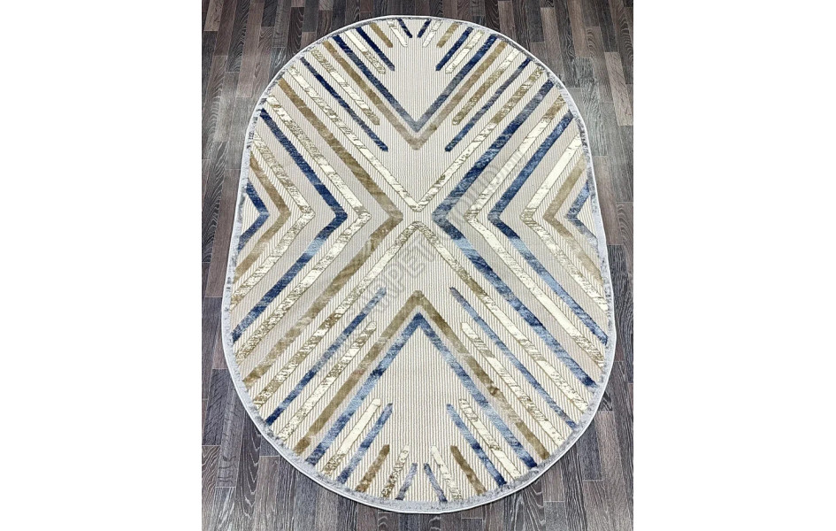 D037A_CREAM SHIRINK BLUE FDY Semnan овал