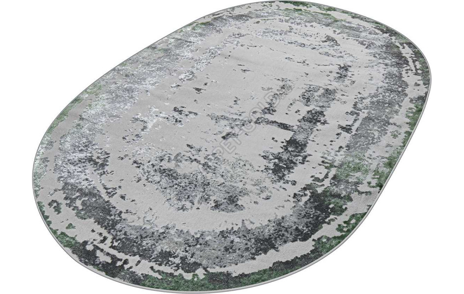 36897J OVAL GREEN FLS / L.GREY Kleopatra