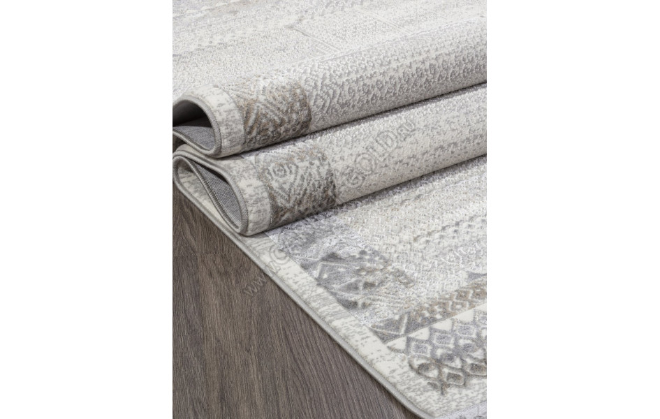 Ковер 07541A - CREAM HB / GREY FDY - Прямоугольник - коллекция ASADU