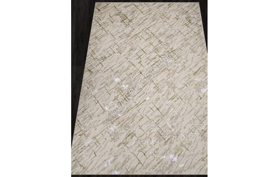Ковер F164 - CREAM-GREEN - Прямоугольник - коллекция LIMAN