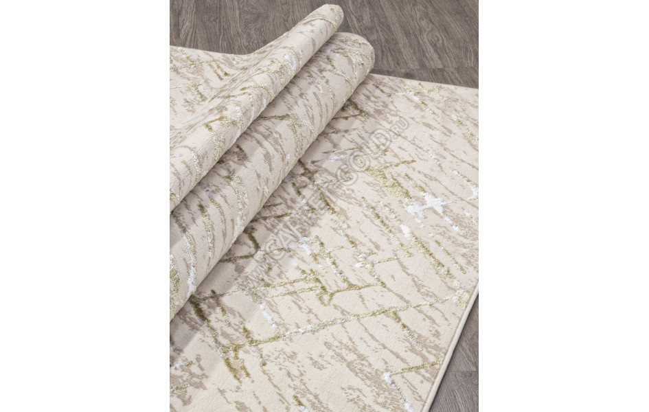 Ковер F164 - CREAM-GREEN - Прямоугольник - коллекция LIMAN