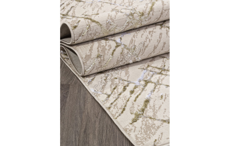 Ковер F164 - CREAM-GREEN - Прямоугольник - коллекция LIMAN