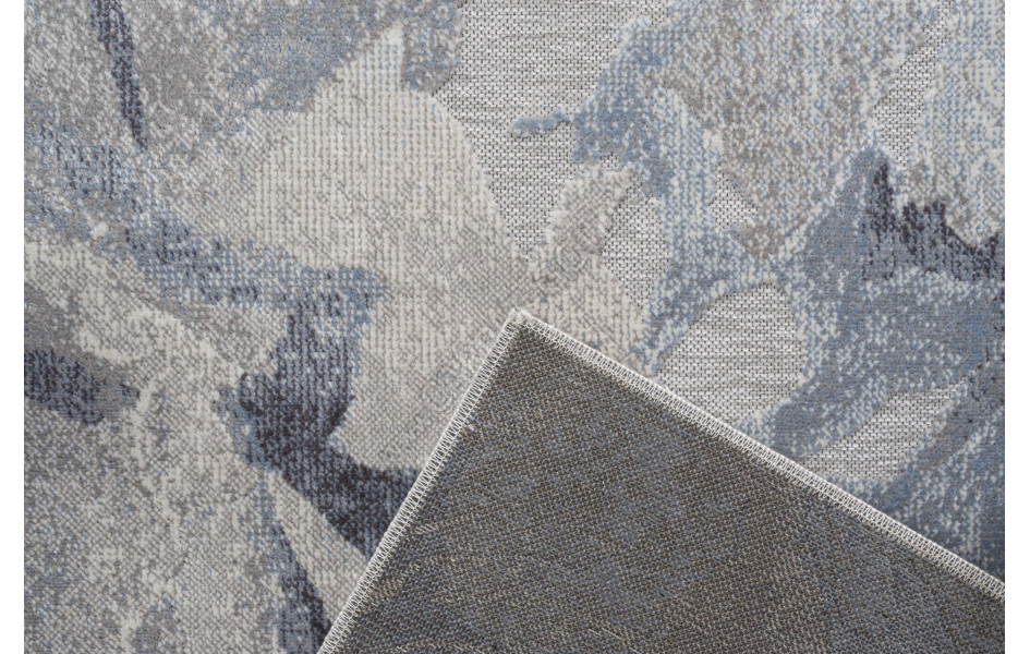 Серый бельгийский ковер коллекции ORIGAMI 11035 6646 91 с цветами